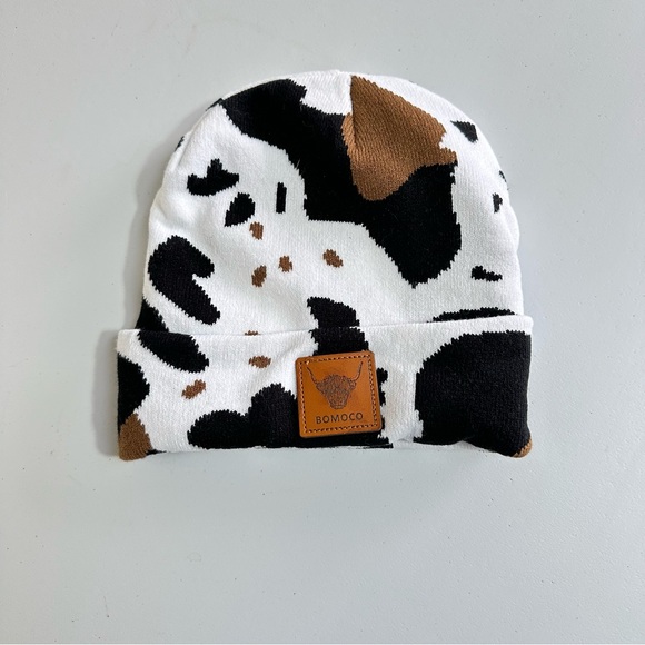 Accessories - Cow Print Beanie
